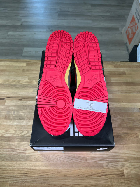 DS Red Acid Wash Nike Dunk High ‘85 Sz 10