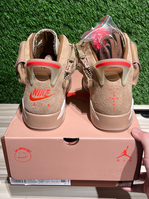Jordan 6 Retro Travis Scott British Khaki Sz 10.5M