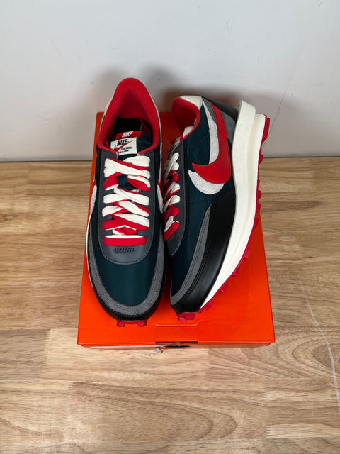 Nike LD Waffle sacai Undercover Midnight Spruce University Red