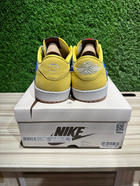 Jordan 1 Retro Low OG SP Travis Scott Canary (Women's) SZ 15M