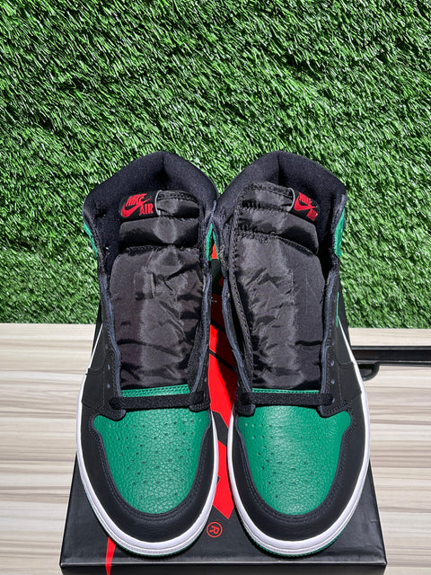 Jordan 1 Retro High Pine Green Black Sz 9.5M