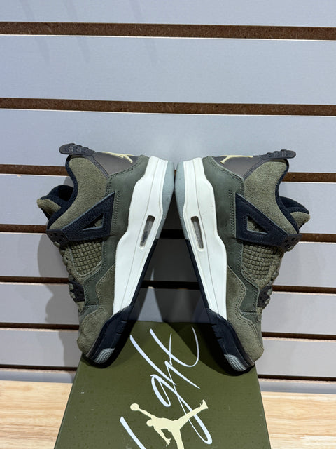 Jordan 4 Retro SE Craft Medium Olive (GS) Sz 4.5Y