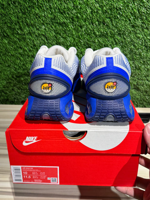 Nike Air Max Dn Platinum Royal Blue Sz 10