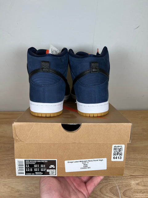 Nike SB Dunk High Orange Label Midnight Navy