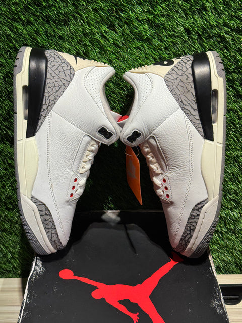 Jordan 3 Retro White Cement Reimagined Sz 7.5M.