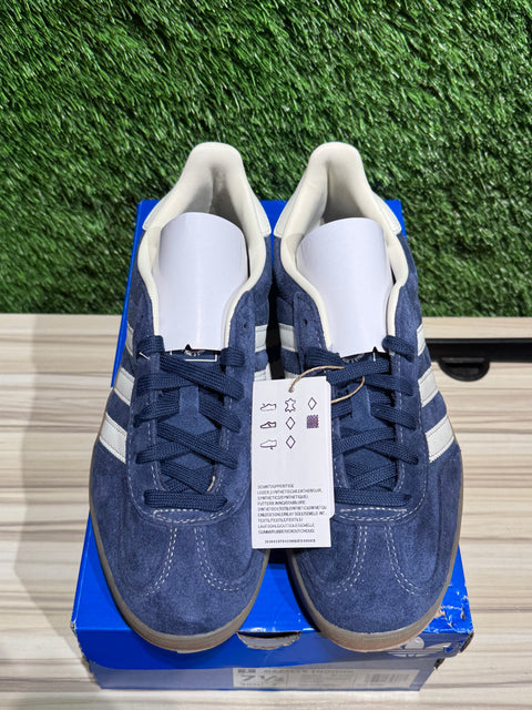 adidas Gazelle Indoor Night Indigo Off White Gold Metallic Sz 7.5M
