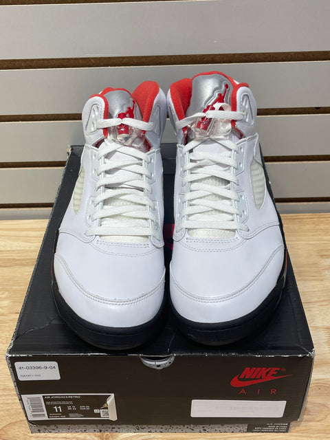 Jordan 5 Retro Fire Red Silver Tongue (2020) Sz 11