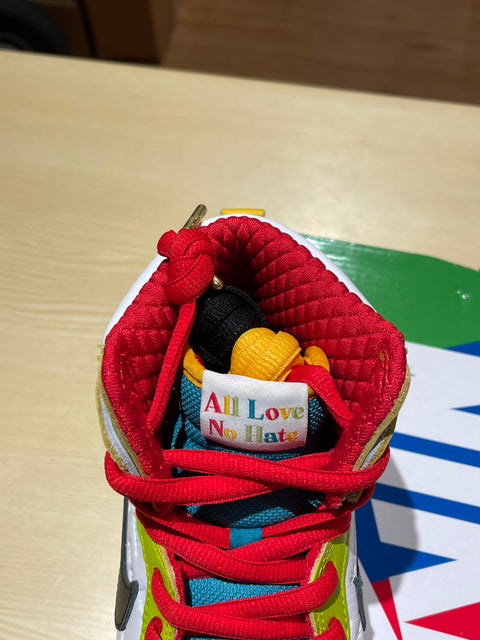 Nike SB Dunk High Pro froSkate All Love Sz 7.5M/9W
