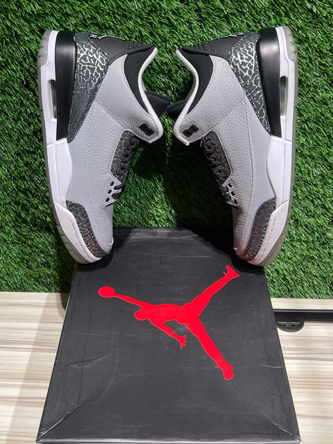 Jordan 3 Retro Wolf Grey Sz 8M