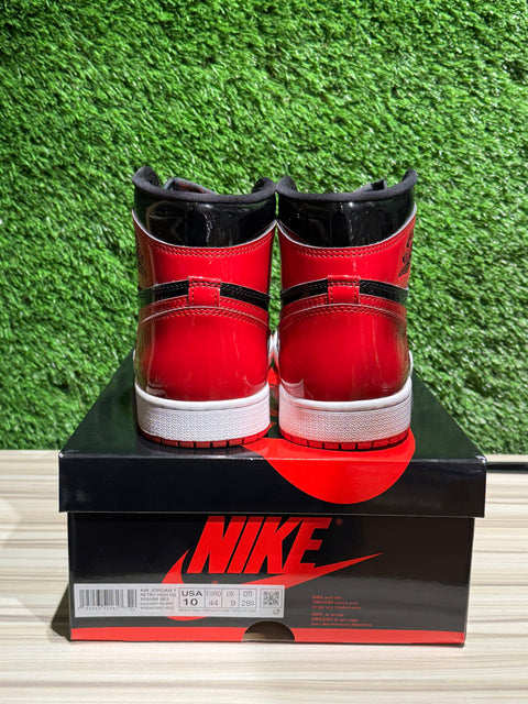 Jordan 1 Retro High OG Patent Bred Sz 10