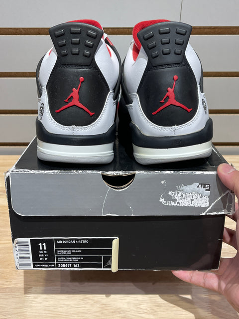 Jordan 4 Retro Fire Red Mars Blackmon Sz 11