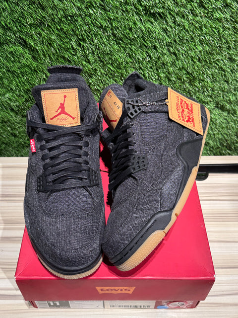 Jordan 4 Retro Levi's Black (Levi's Tag) Sz 11M