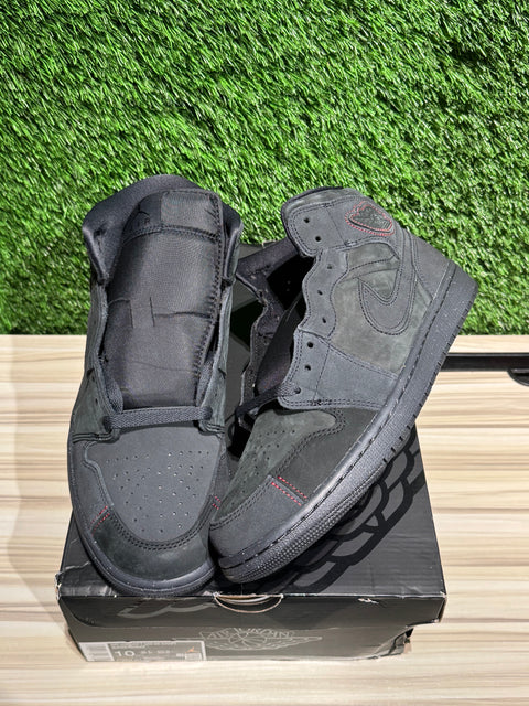 Jordan 1 Mid SE Craft Dark Smoke Red Sz 10M