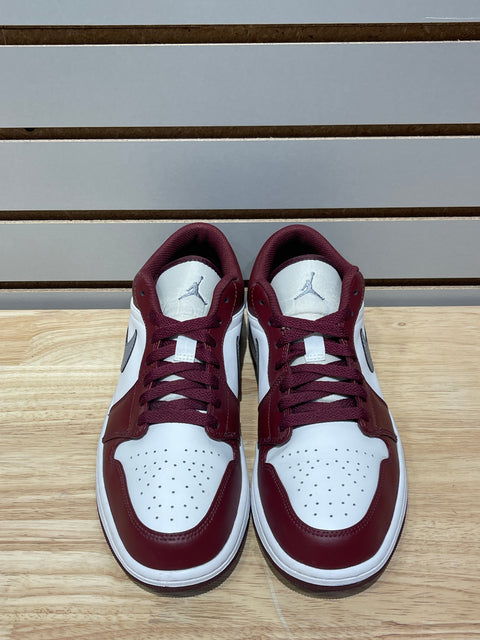 Jordan 1 Low White Bordeaux Sz 10.5