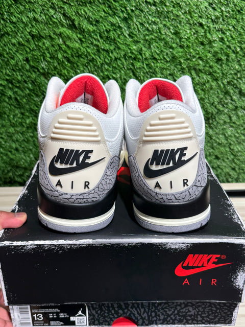 Jordan 3 Retro White Cement Reimagined Sz 13M