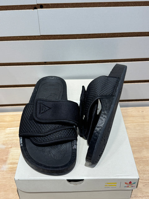 adidas Chancletas HU Pharrell Core Black Sz 11