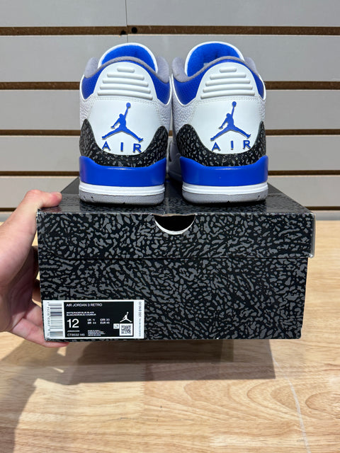 Jordan 3 Retro Racer Blue Sz 12