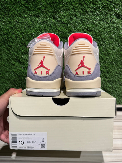 Jordan 3 Retro Muslin Sz 10