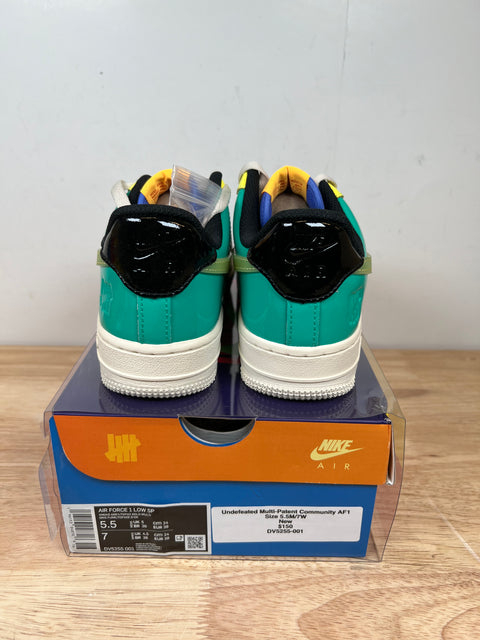 DS Undefeated Multi-Patent Community Air Force 1 Sz 5.5M/7W