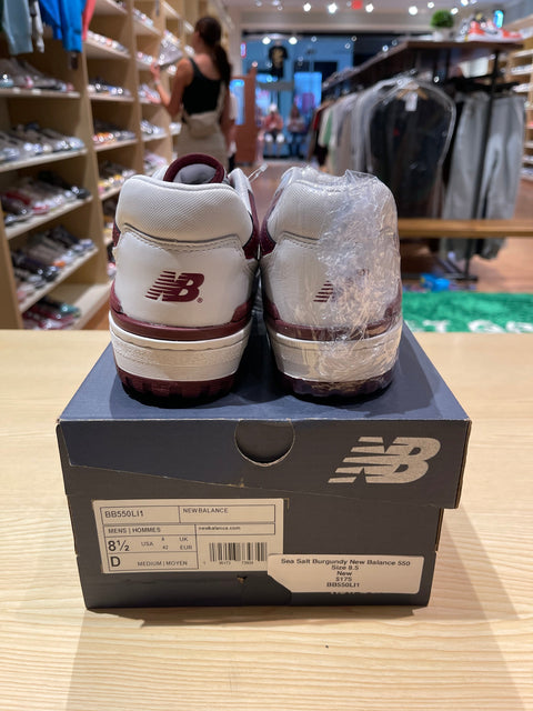 New Balance 550 Sea Salt Burgundy