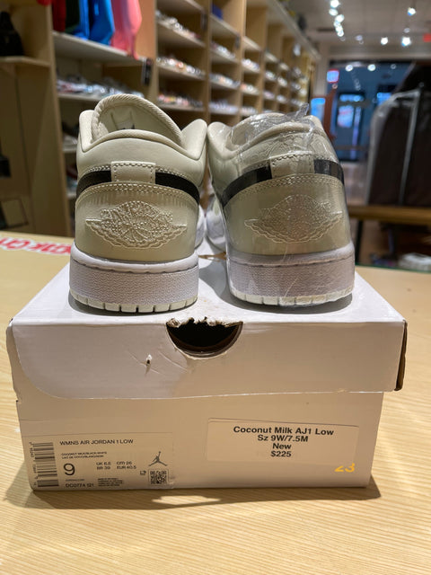 Jordan 1 Low Coconut Milk Neutral Grey (Women's)