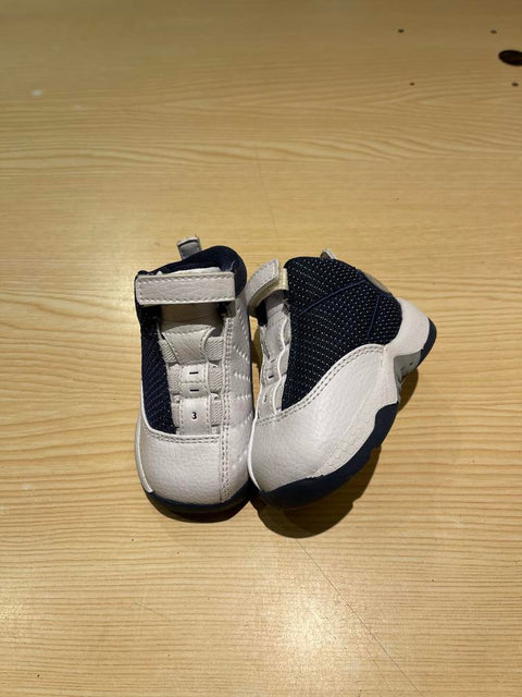 Jordan 12.5 (TD) Team White Navy Sz 2C