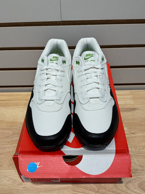 Nike Air Max 1 White Black Chlorophyll Sz 11