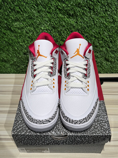 Jordan 3 Retro Cardinal Red Sz 8.5