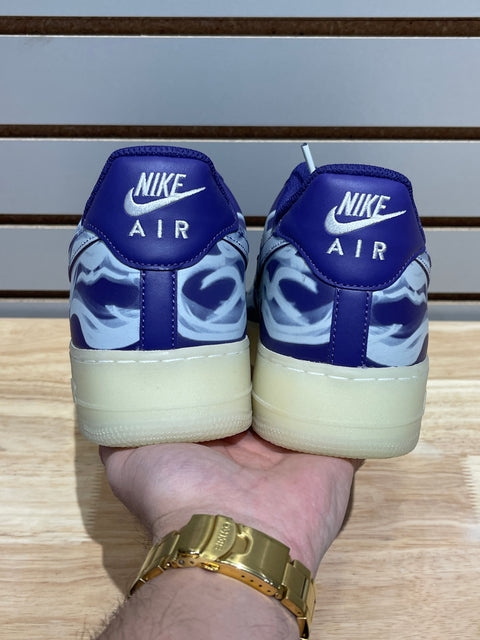 Nike Air Force 1 Low '07 QS Purple Skeleton Halloween (2021) Sz 14
