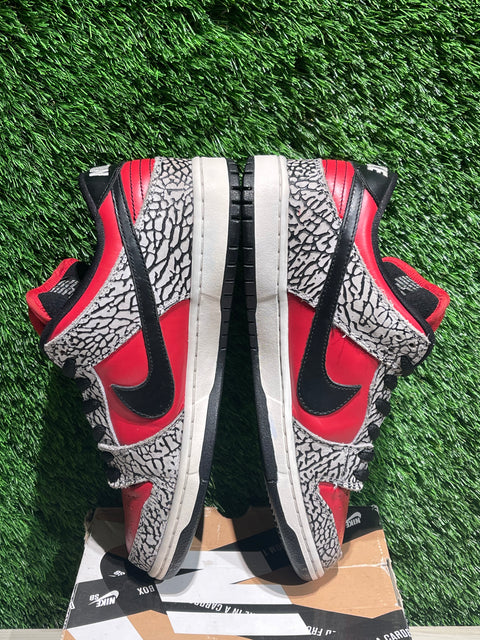 Nike SB Dunk Low Supreme Red Cement (2012) Sz 10.5M
