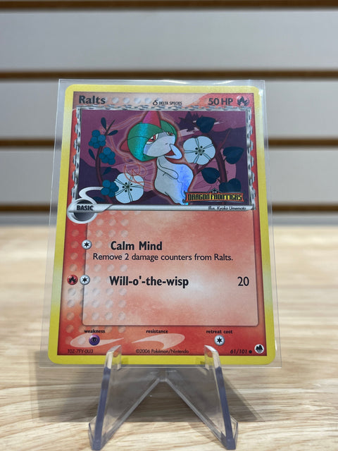 Ralts (Delta Species) - Pokemon EX Dragon Frontiers (DF) Stamped