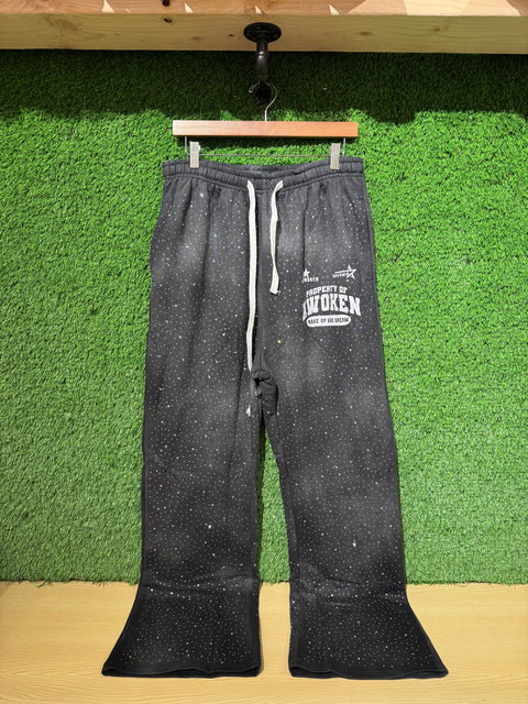 Awoken Dreams Black Rhinestone Sweats