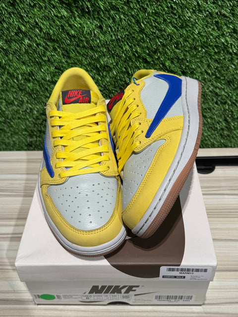 Jordan 1 Retro Low OG SP Travis Scott Canary (Women's) Sz 7M/8.5W