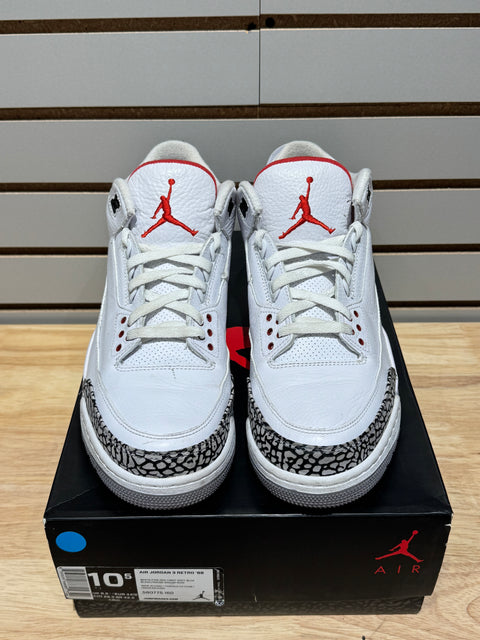 Jordan 3 Retro White Cement '88 Dunk Contest (2013) Sz 10.5