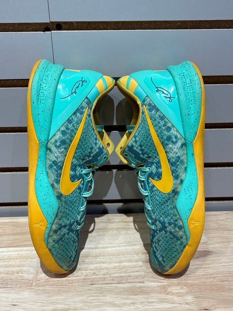 Nike Kobe 8 System Green Glow Laser Orange Sz 10.5