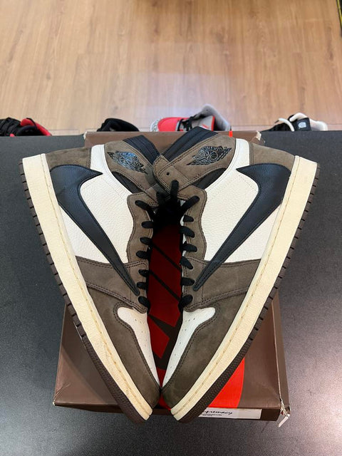 Jordan 1 Retro High OG SP Travis Scott Mocha Sz 14