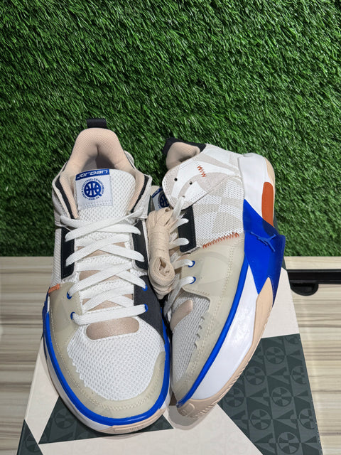 Jordan One Take 5 Quai 54 Summit White Off Noir Burnt Sunrise Game Royal Sz 10