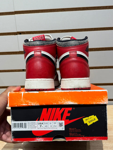 Jordan 1 Retro High OG Chicago Lost and Found (GS) Sz 7Y