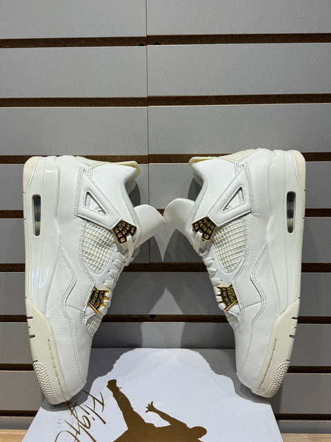 Jordan 4 Retro Metallic Gold (Women's) Sz 10.5