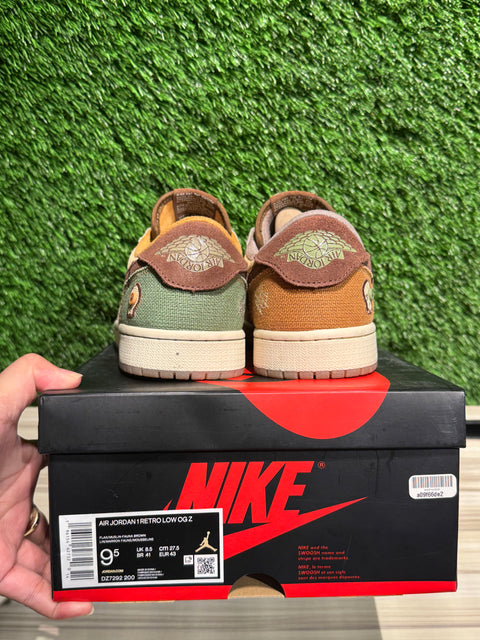 Jordan 1 Retro Low OG Zion Williamson Voodoo Sz 9.5M...