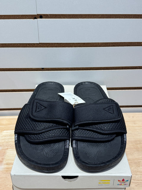 adidas Chancletas HU Pharrell Core Black Sz 11