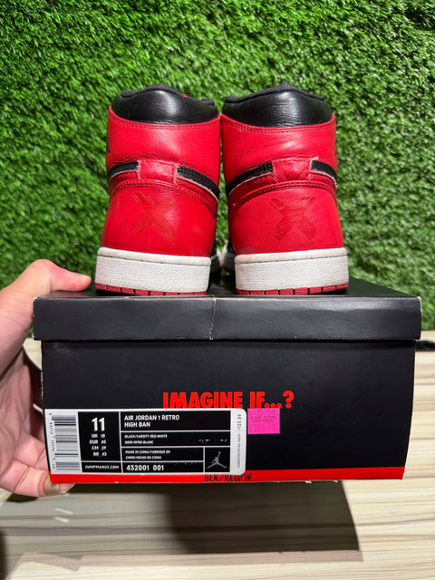 Jordan 1 Retro Banned (B-Grade) (2011) Sz 11M.