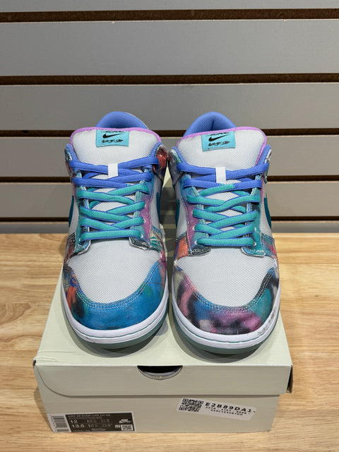 Nike SB Dunk Low Futura Laboratories Bleached Aqua Sz 12