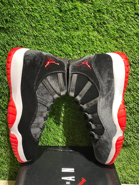 Jordan 11 Retro Bred Velvet (Women's) Sz 10.5M/12W