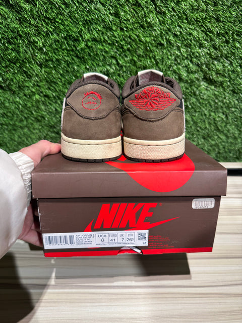 Jordan 1 Retro Low OG SP Travis Scott Mocha Sz 8M
