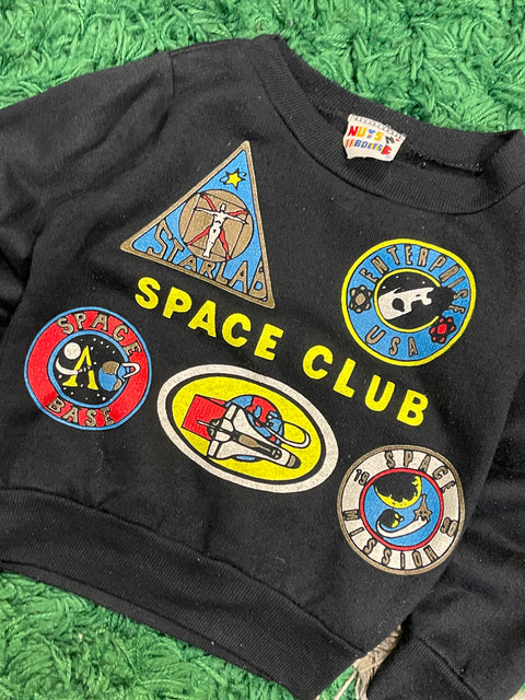 Nuts N Bolts Space Club Vintage 90s Kids crewneck
