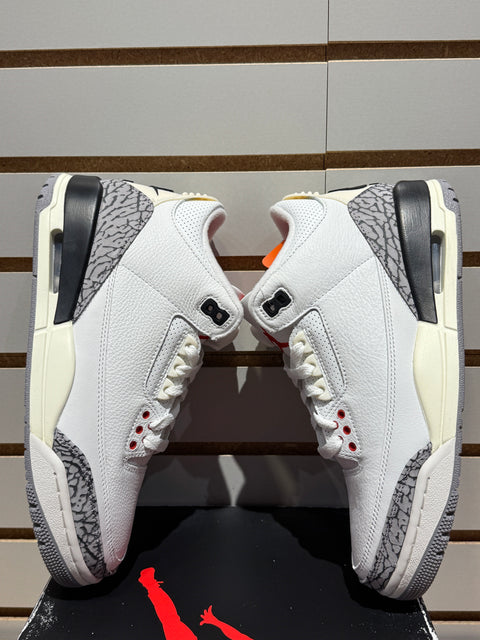 Jordan 3 Retro White Cement Reimagined Sz 7.5