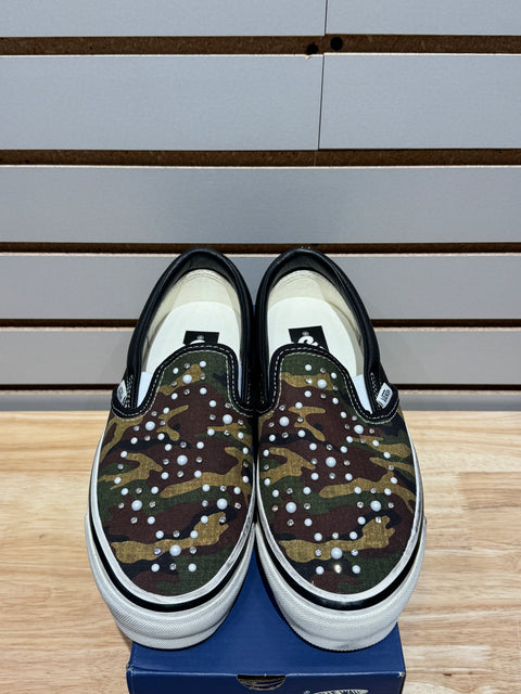 Vans LX Classic Slip-On 98 Pearlized Pack Camo Black Sz 6.5