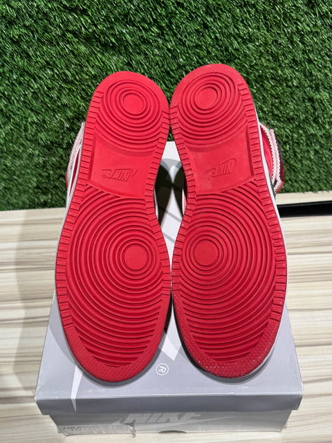 Nike Vandal High Supreme University Red Metallic Silver Sz 10M
