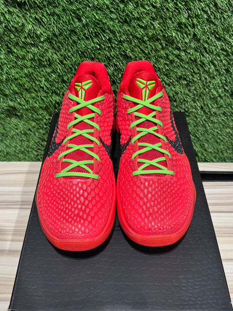 Nike Kobe 6 Protro Reverse Grinch Sz 7.5